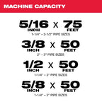 M18 FUEL™ SWITCH PACK™ Sectional Drum Machine with 5/8” Open Wind Cable