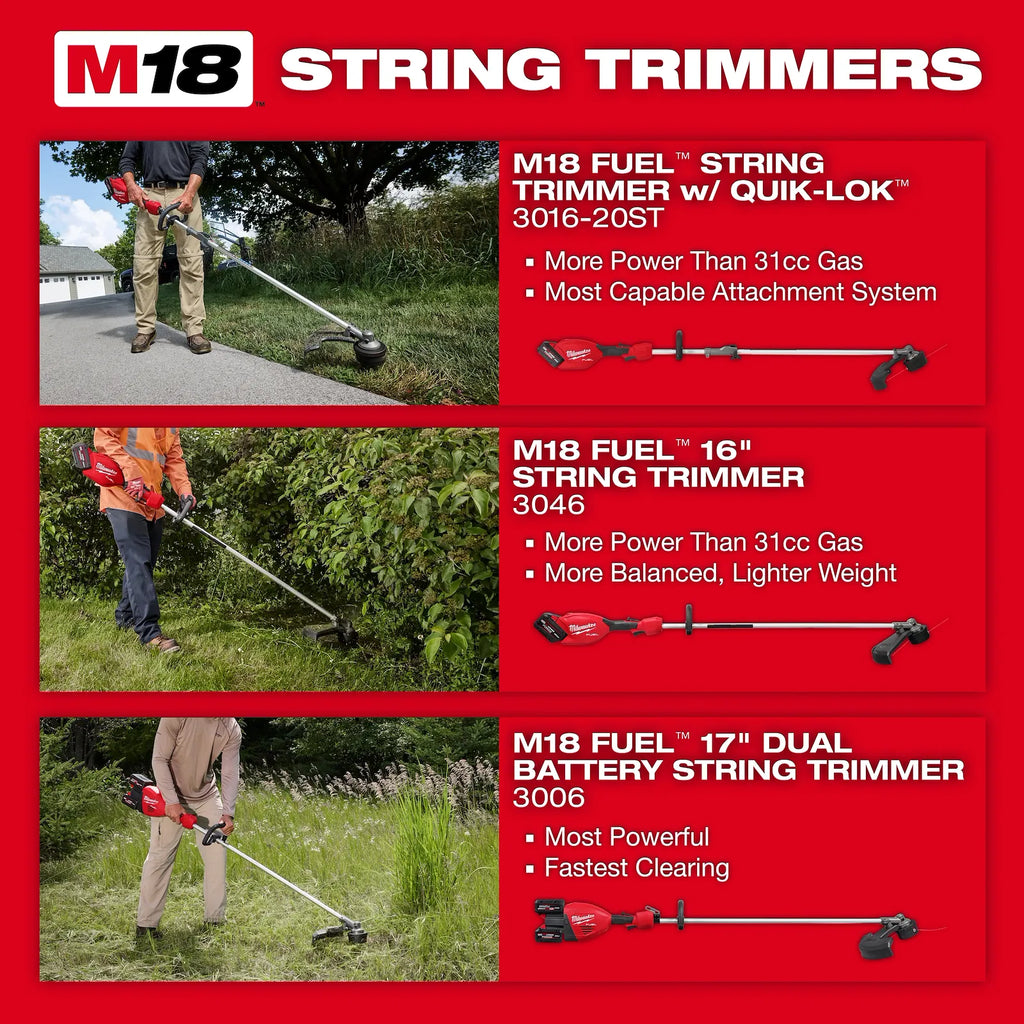 M18 FUEL™ Power Head w/ QUIK-LOK™ String Trimmer