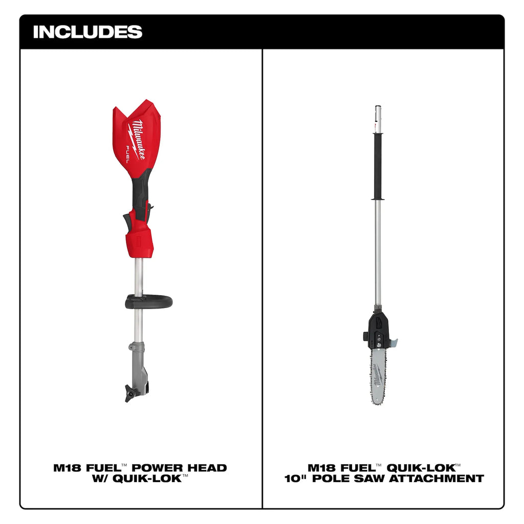 M18 FUEL™ Power Head w/ QUIK-LOK™ Pole Saw