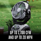 10" Oscillating Misting Fan