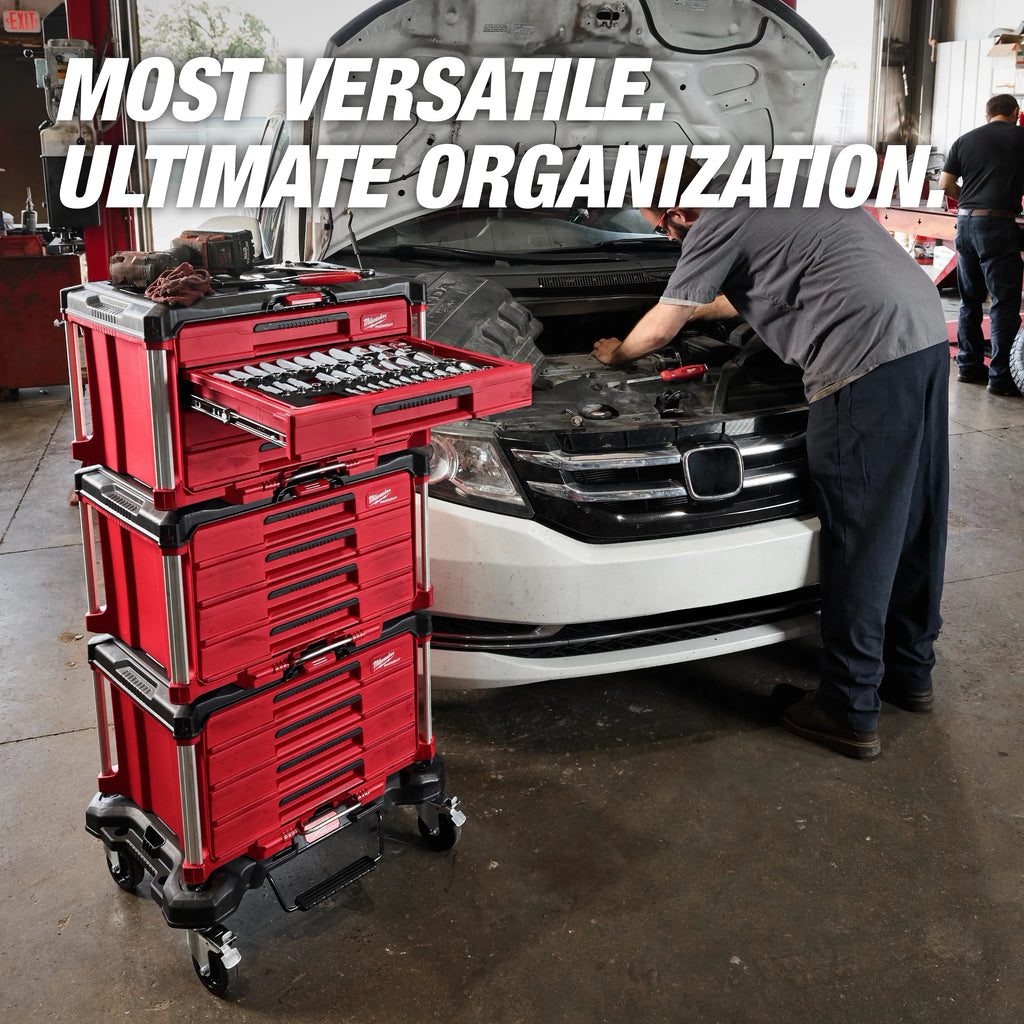 60pc. Metric & SAE Combination Wrench Set with PACKOUT™ 4 Drawer Tool Box