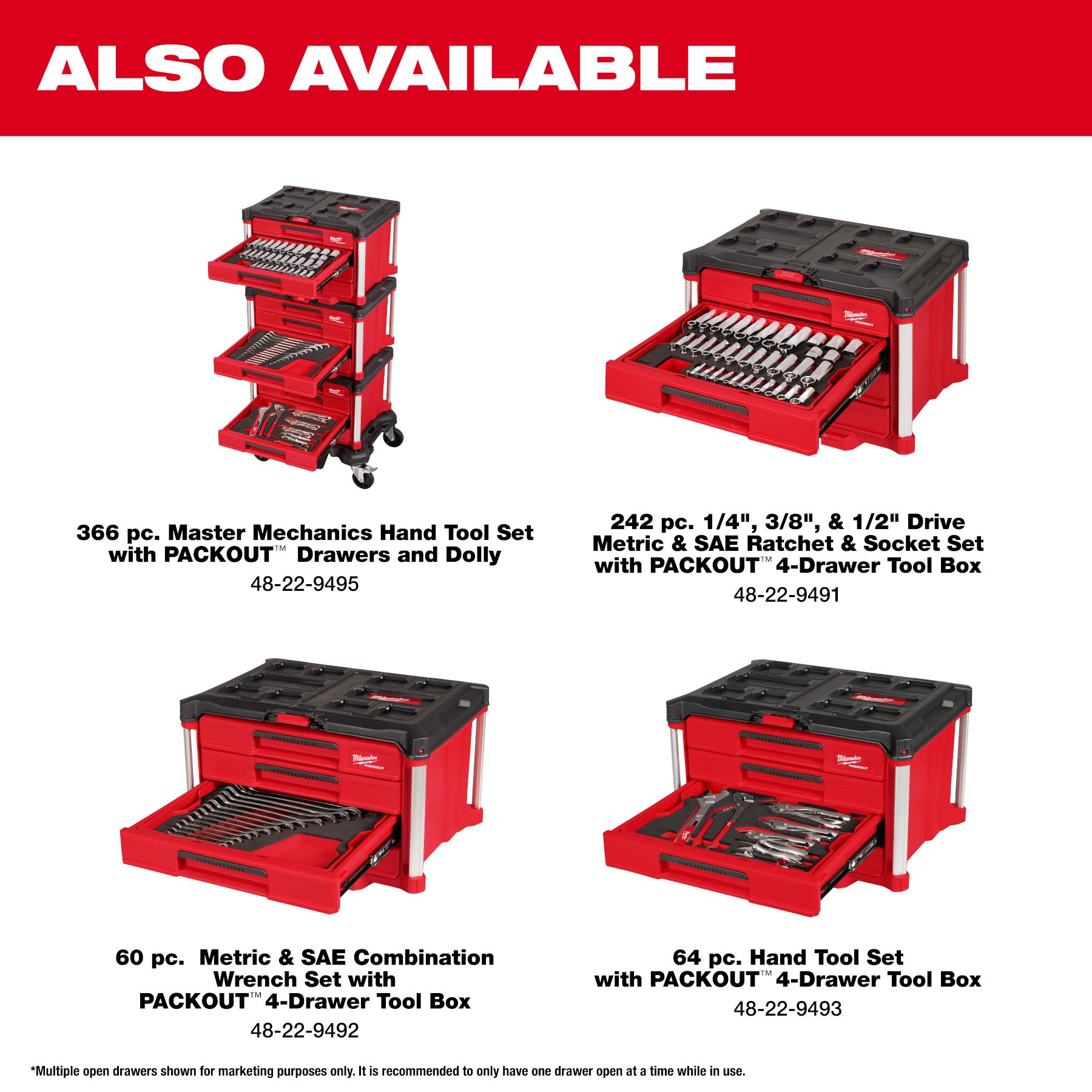 28pc. Hex Key & Hammer Set with Tray for PACKOUT™ Drawers
