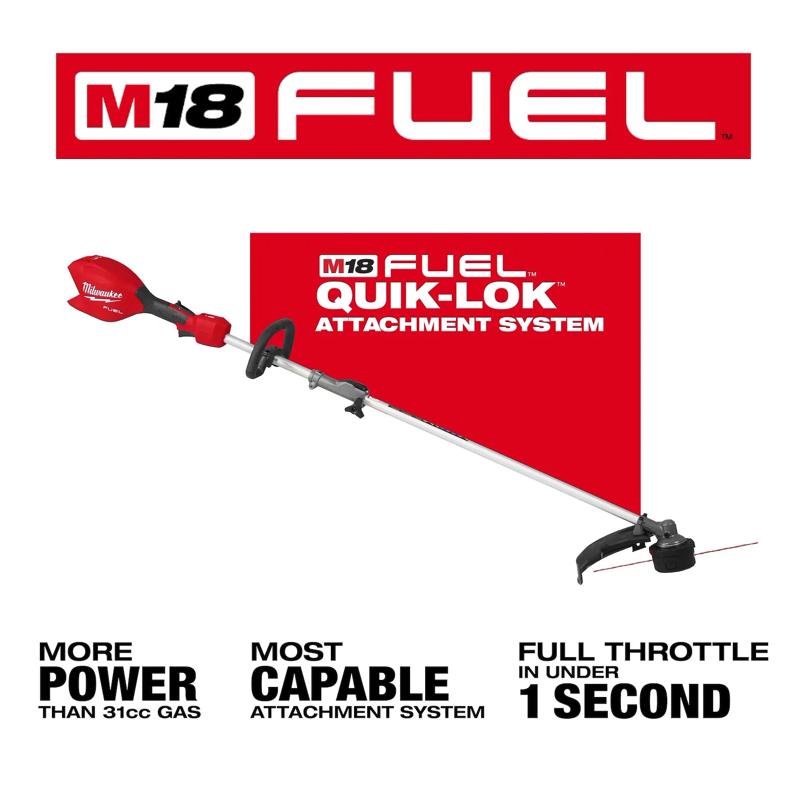 M18 FUEL™ Power Head w/ QUIK-LOK™ String Trimmer