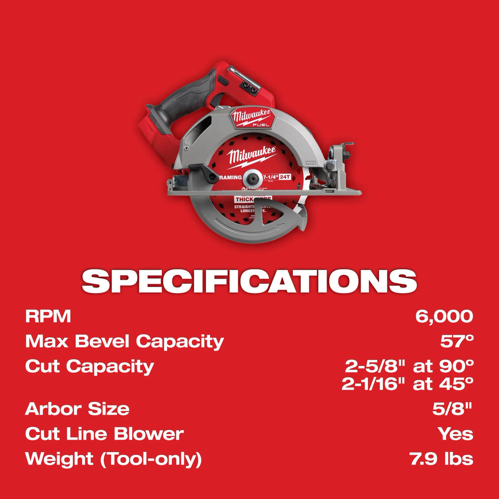 M18 FUEL™ 7-1/4” Circular Saw