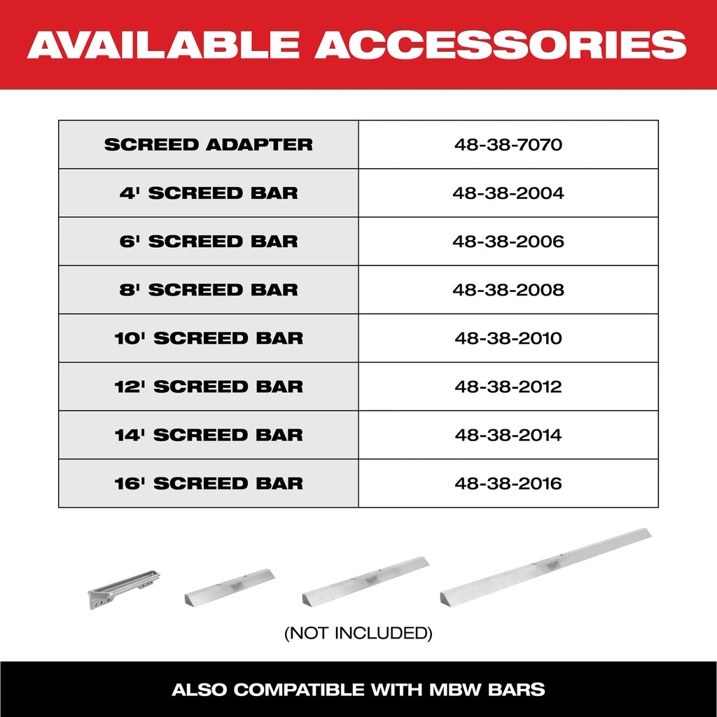MX FUEL™ Vibratory Screed Kit