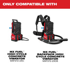 MX FUEL™ High Cycle Concrete Vibrator 32' Whip w/ 1.75" Head