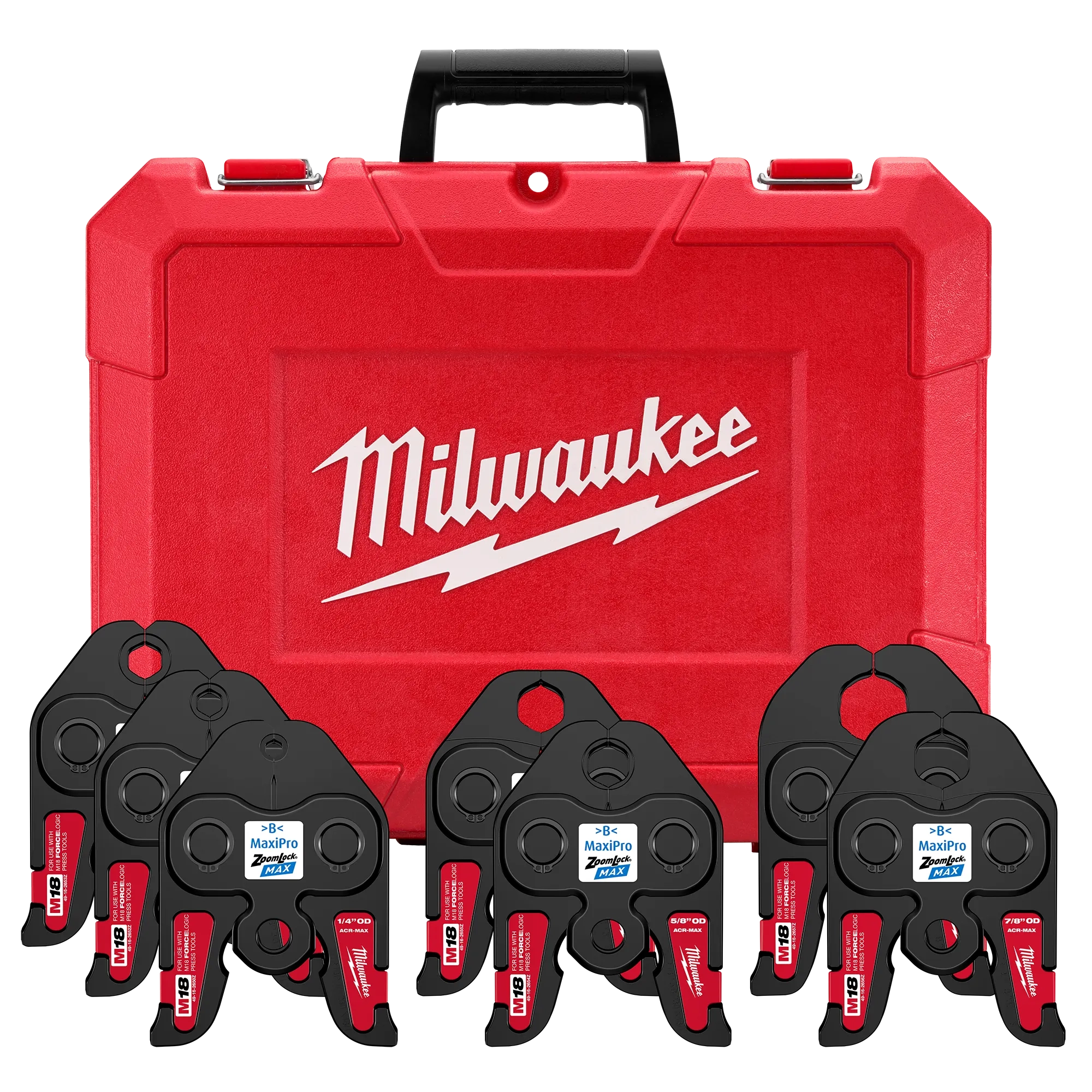 1/4”- 1-1/8” ZoomLock® MAX Press Jaw Kit for M18™ FORCE LOGIC™ Press Tools