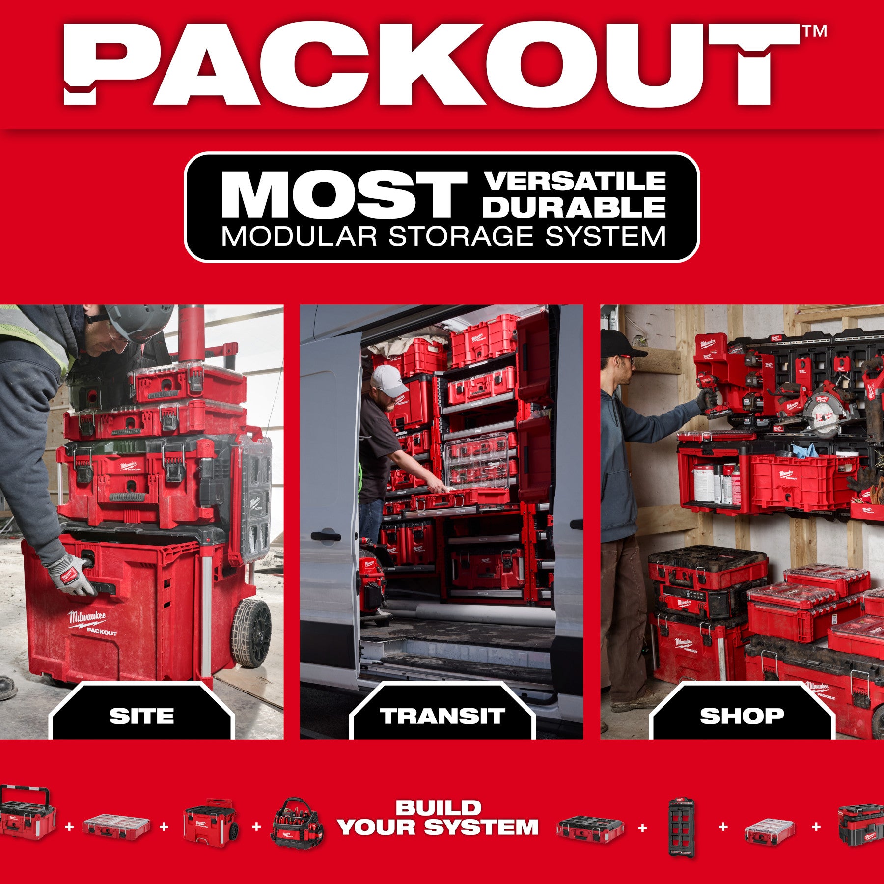 28pc. Hex Key & Hammer Set with Tray for PACKOUT™ Drawers