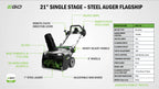 21" Single-Stage Snow Blower
