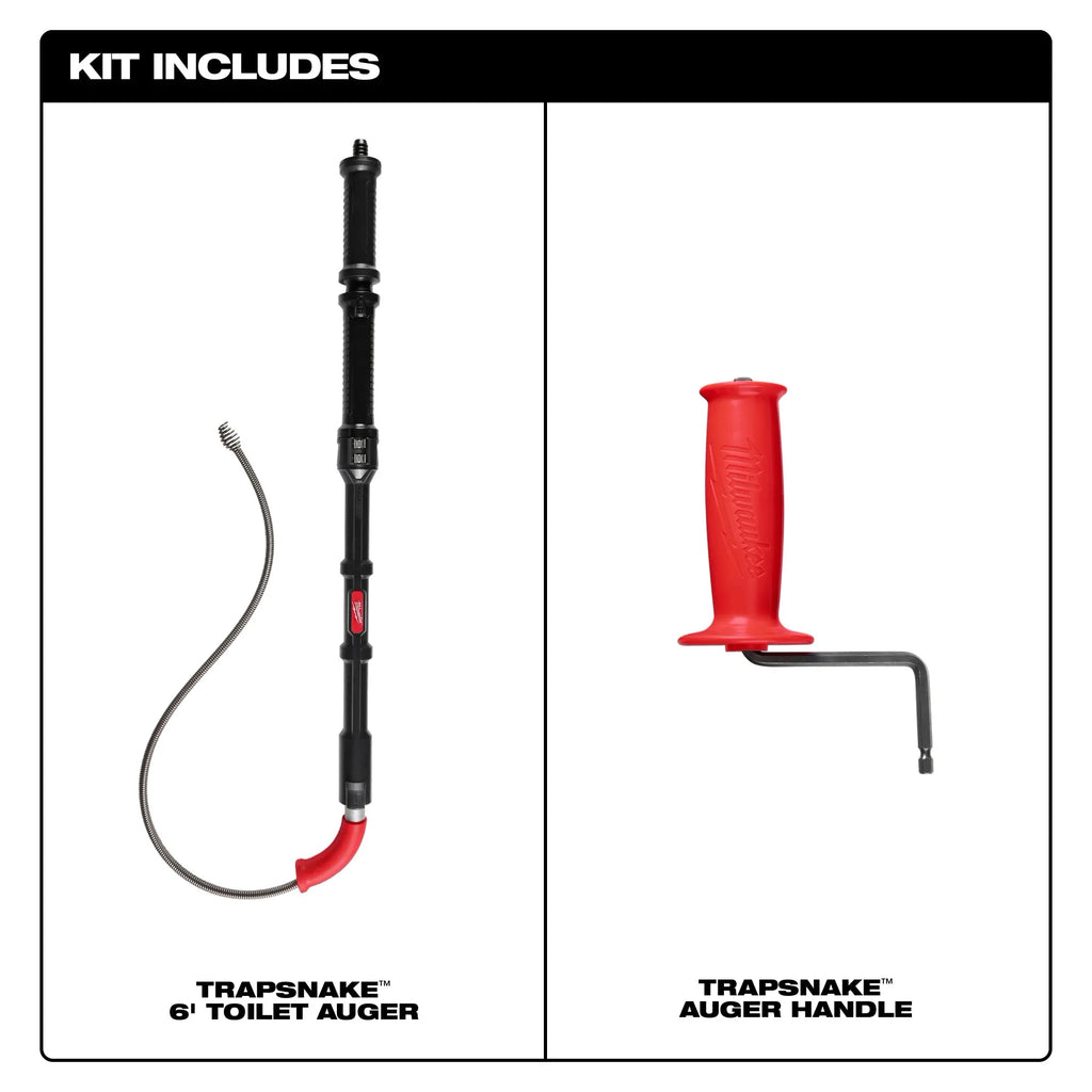 TRAPSNAKE™ 6' Toilet Auger