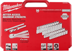 1/4" Drive 50pc Ratchet & Socket Set - SAE & Metric