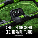 22" Self-Propelled Mower with Super Composite Deck, Select Cut™ and Touch Drive™