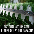26" Carbon Fiber Rail Hedge Trimmer